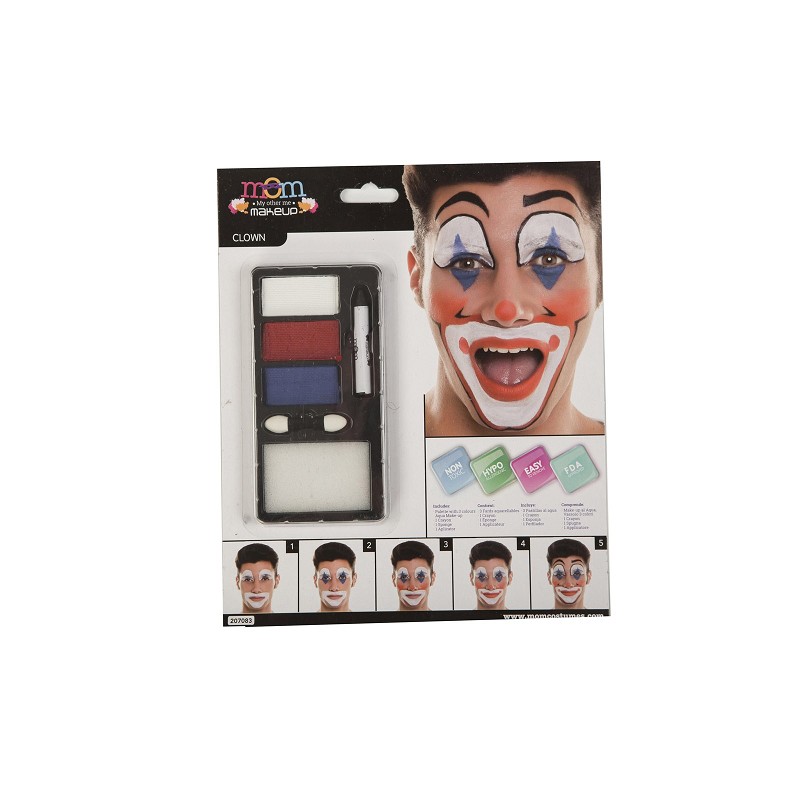 Kit Maquillaje Adulto Payaso